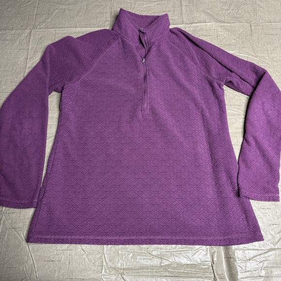 Eddie Bauer Tops - Eddie Bauer Sweatshirt Womens Medium 1/4 Zip Pull Over Fleece